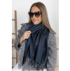 Tmavě modrá ombré šála HOLLY