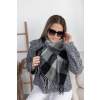 Černobílá kostkovaná šála ANGELICA