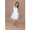 Bílé tylové třpytivé šaty BELLA