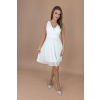 Bílé tylové třpytivé šaty BELLA