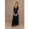 Černé dlouhé tylové šaty ISABELLE