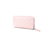 Světle růžová prošívaná dvojitá peněženka SAGE
