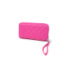 Růžová prošívaná dvojitá peněženka SAGE