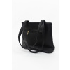 Černá koženková kabelka ORSIA
