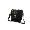 Černá koženková kabelka EMERY