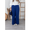 Tmavě modré široké kalhoty MALIA