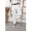 Krémové elegantní kalhoty ALAYNA