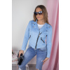 Babyblue semišová bunda LEYLA