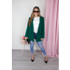 Smaragdové dlouhé sako BRIDGET