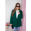Smaragdové dlouhé sako BRIDGET