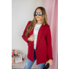 Červené dlouhé sako BRIDGET