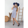 Bílo-modré pruhované šaty MILEY