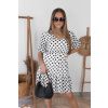 Bílé puntíkované šaty ARABELLA