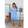 Babyblue volánkové šaty ISABELA
