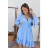 Babyblue volánkové šaty ISABELA