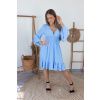 Babyblue volánkové šaty ISABELA