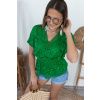 Zelené krajkované tričko ALMA