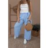 Baby blue lehoučké kalhoty ALLURE