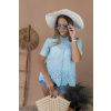 Baby blue madeirová halenka LAURA