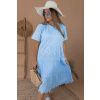 Baby blue madeirové šaty MILADY
