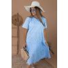 Baby blue madeirové šaty MILADY