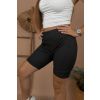 Černé žebrované biker shorts NORAH