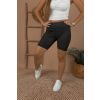 Černé žebrované biker shorts NORAH