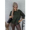 Khaki oversize halenka REGINA