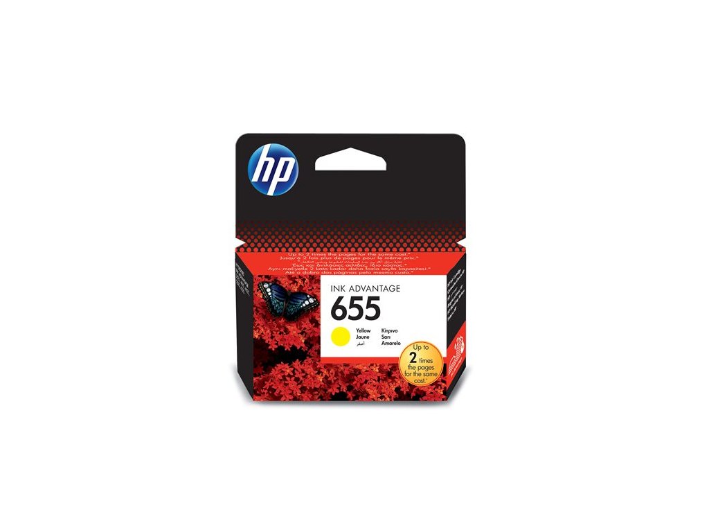 Deskjet Ink Advantage 3520 sér., žltá náplň, 600 str.., Nr. 655