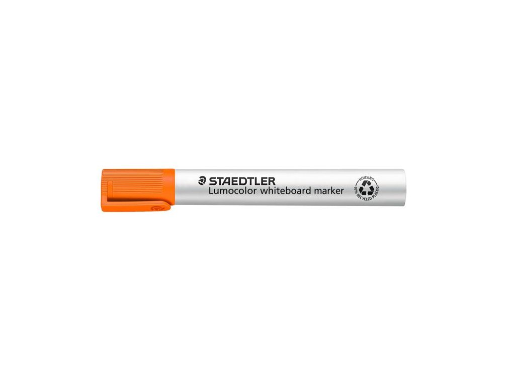 Popisovač na tabule a flipchartové tabule, zrezaný hrot, STAEDTLER "Lumocolor 351 B", oranžový