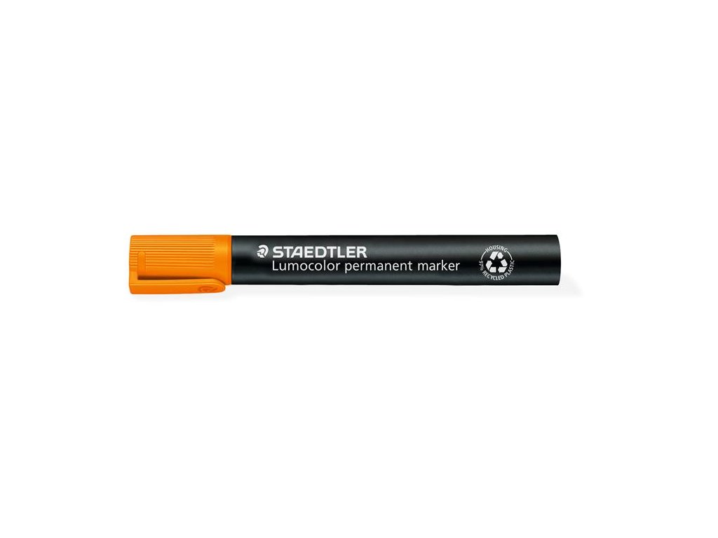 Permanentný popisovač, 2 mm, kužeľový hrot, STAEDTLER "Lumocolor 352", oranžový