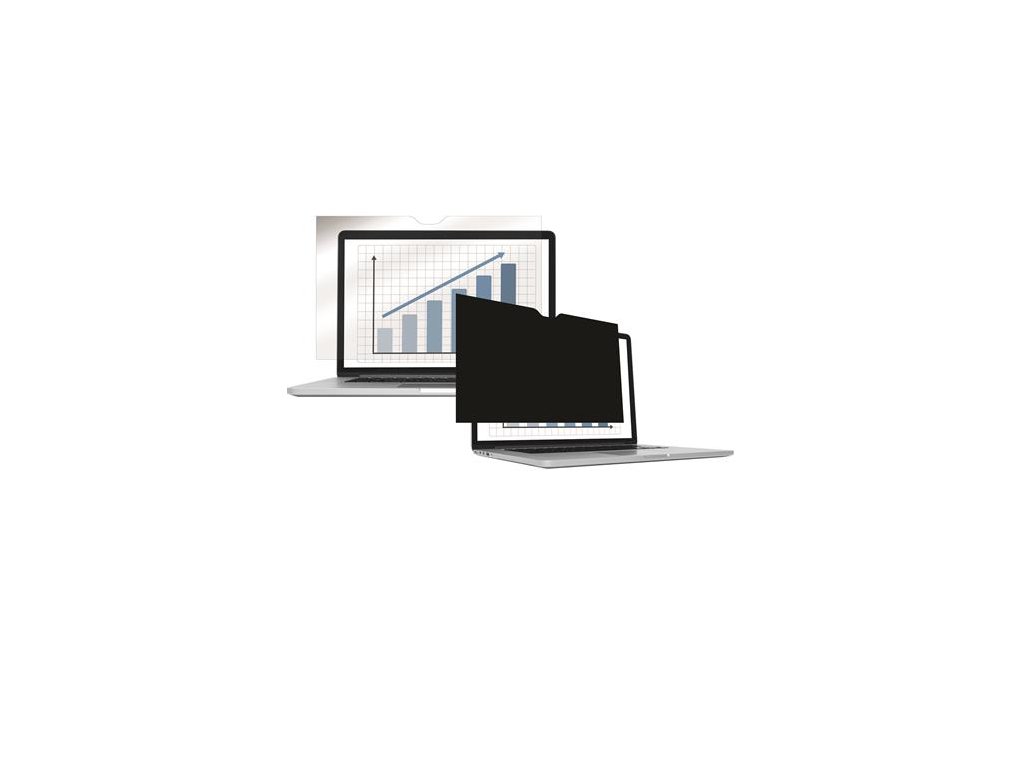 Filter na monitor, s ochranou voči nahliadnutiu, 310x175 mm, 14,1", 16:9, FELLOWES "PrivaScreen™", čierna