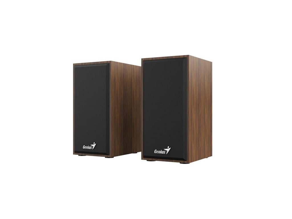 Reproduktor, 2.0, 6W, USB konektor, drevené, GENIUS "SP-HF180", hnedá