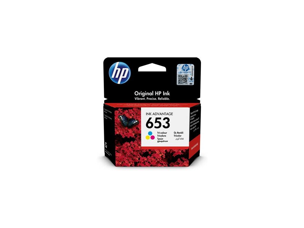 3YM74AE atramentová náplň k DeskJet Plus Ink Advantage 6075 All-in-One tlačiarni, HP 653, c+m+y, 200 strán