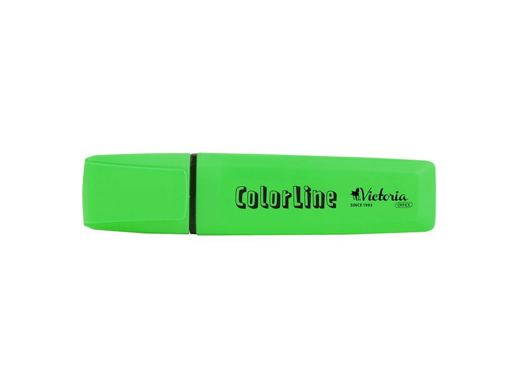 Zvýrazňovač, 1-5 mm, VICTORIA OFFICE, "ColorLine", zelená