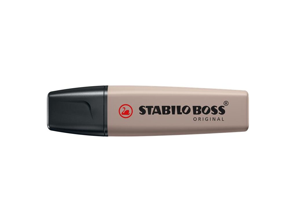 Zvýrazňovač, 2-5 mm, STABILO "BOSS original NatureColors", teplá sivá