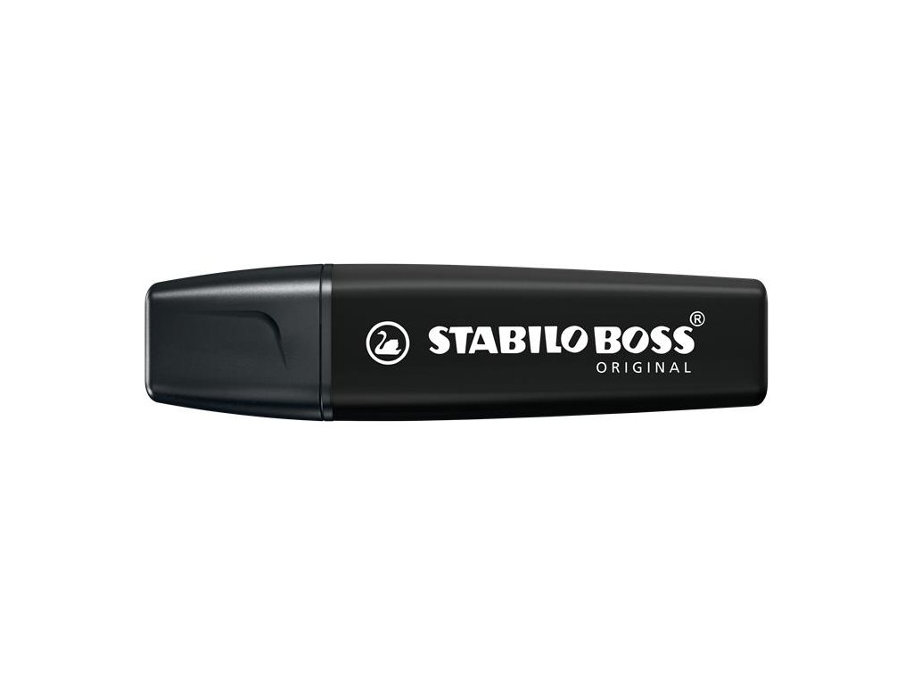 Zvýrazňovač, 2-5 mm, STABILO "BOSS original NatureColors", čierna