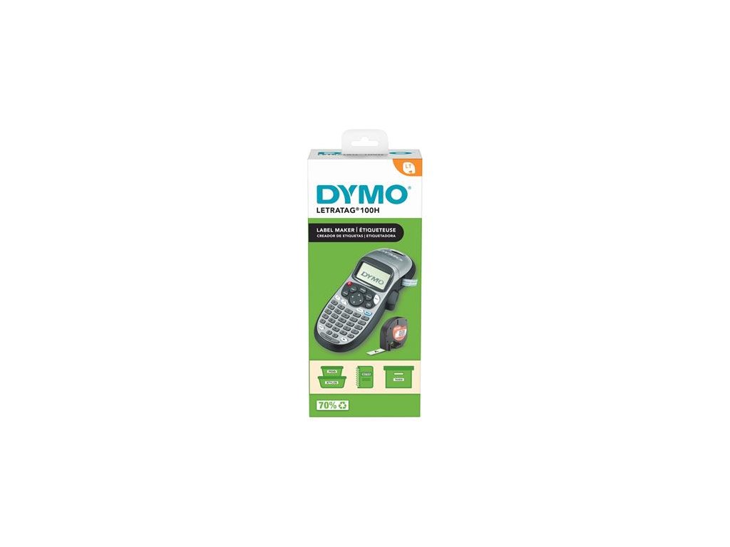 Elektrický etiketovací stroj, DYMO "Letratag Razor 100H", strieborná