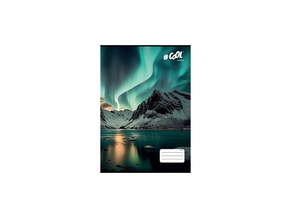 Zošit, A4, štvorčekový, 32 listov, COOL BY VICTORIA, "Aurora borealis", "87-32"