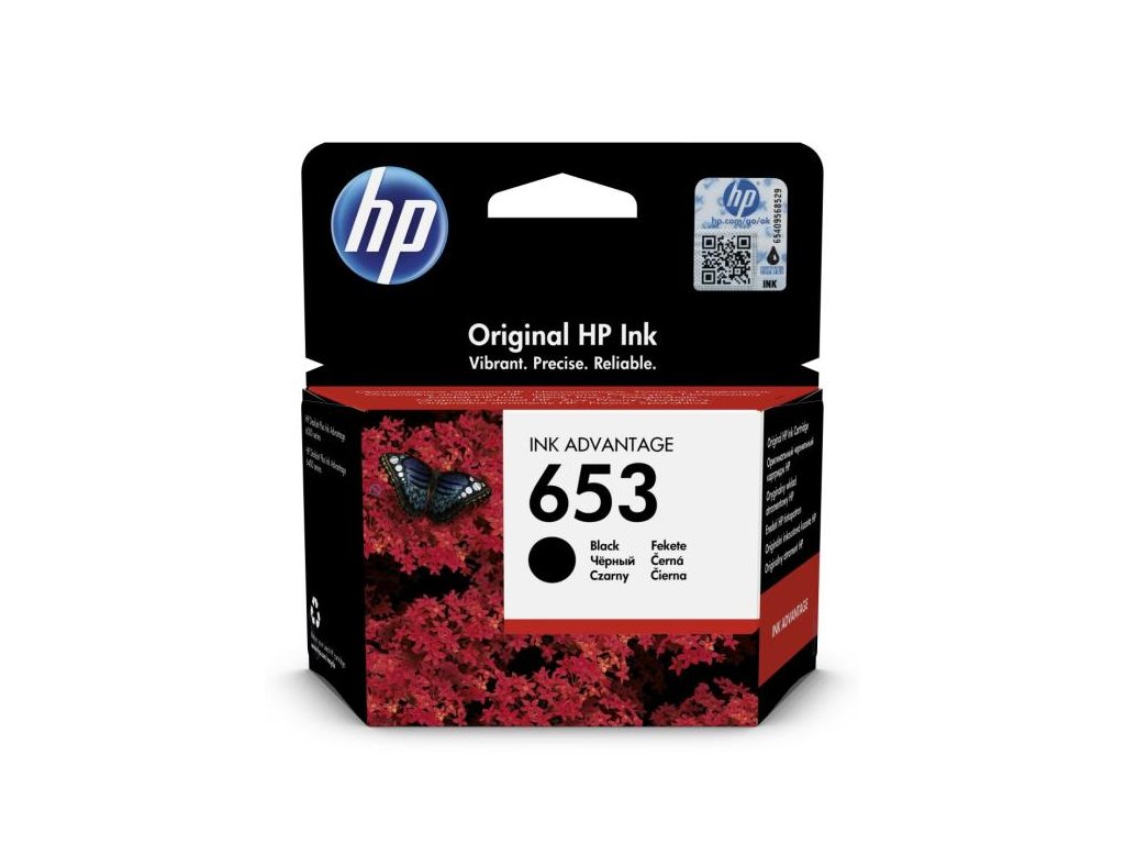 Atramentová náplň HP 3YM75AE HP 653 black (360 str.) pre DeskJet Plus Ink Advantage 6075/6475