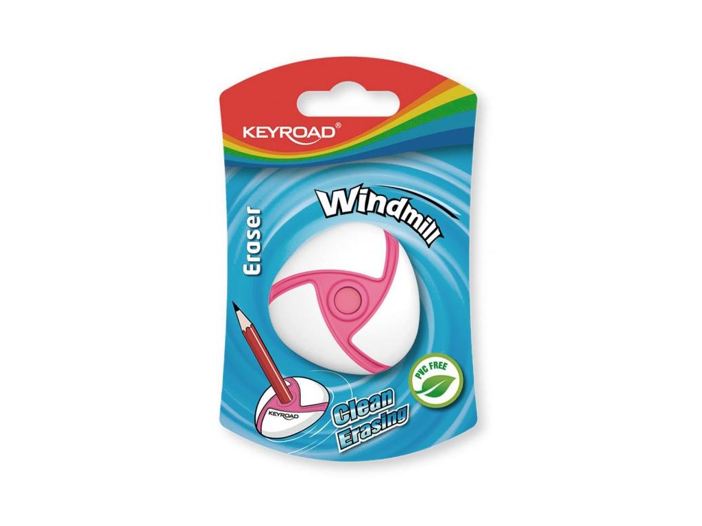Guma univerzálna KEYROAD Windmill, blister, mix farieb