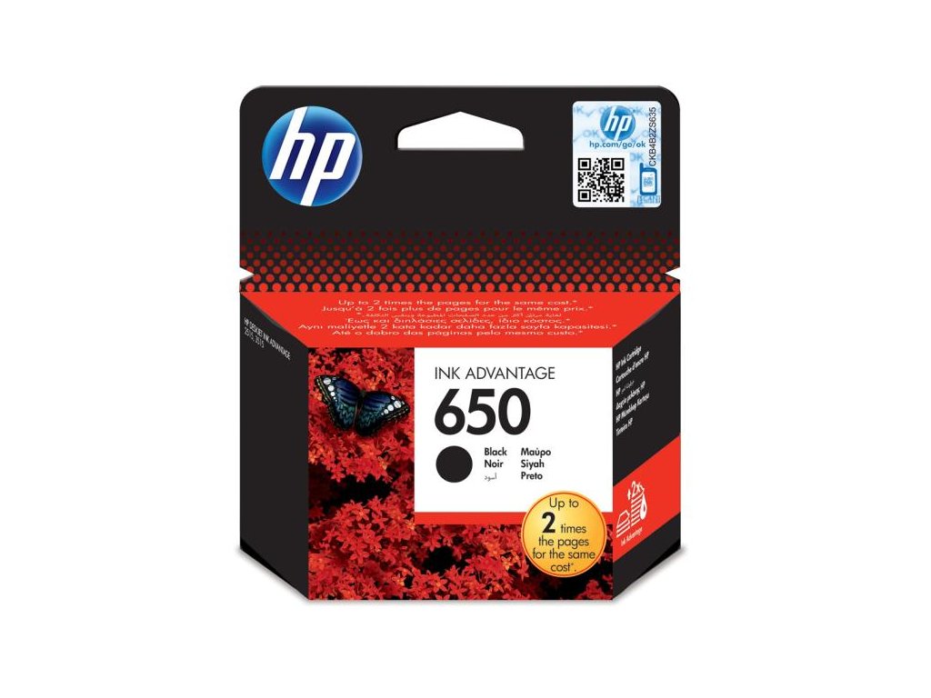Atramentová náplň HP CZ101AE HP 650 black (360 str.) pre Deskjet Ink Advantage 1515/2515/2545/2645