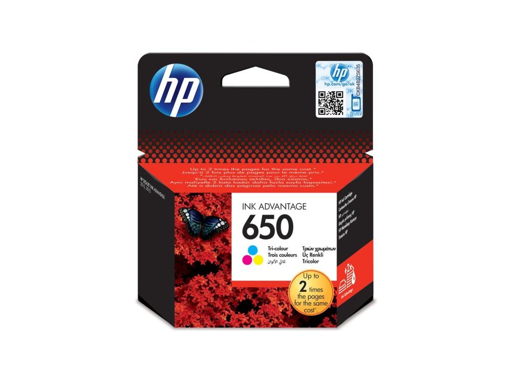 Atramentová náplň HP CZ102AE HP 650 color (200 str.) pre Deskjet Ink Advantage 1515/2515/2545/2645
