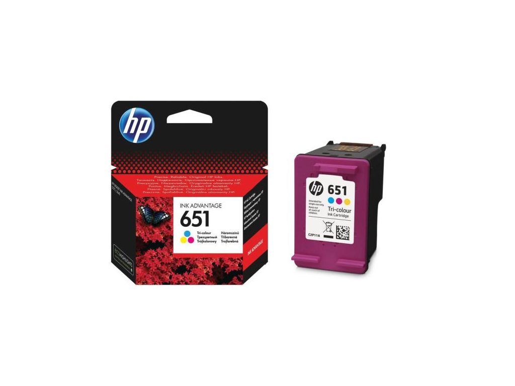 Atramentová náplň HP C2P11AE HP 651 trojfarbená (300 str.) pre DeskJet Ink Advantage 5575/ 5645