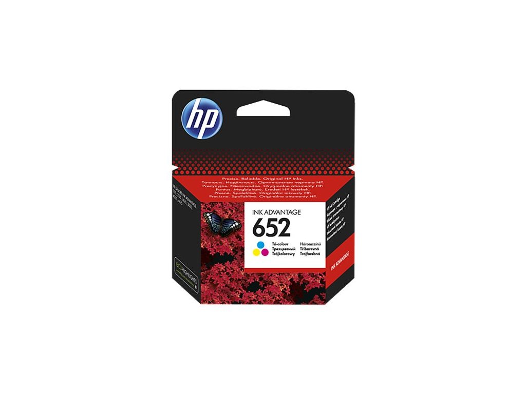 F6V24AE Atramentová náplň k tlačiarňam Deskjet Ink Advantage 1115, HP 652 farebná, 200 strán