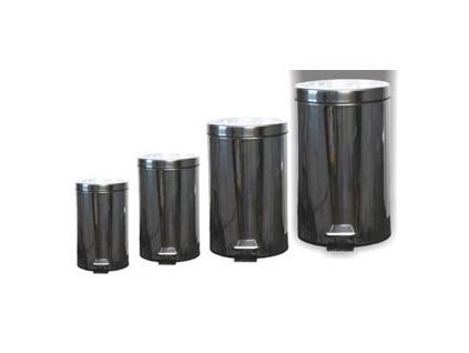 100374 1 kos odpadkovy 30 l nerezovy okruhly s pedalom