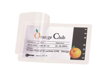 Laminovacia fólia za studena 54x86 mm, DJOIS