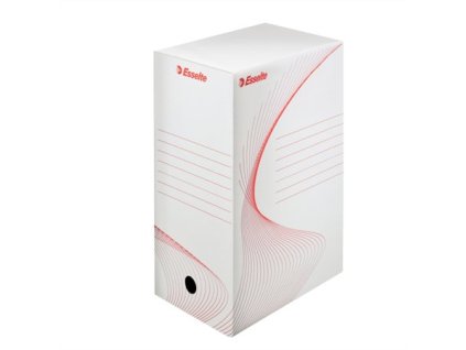 Archívny box, A4, 150 mm, kartón, ESSELTE "Boxy", biely