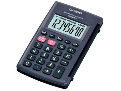 Kalkulačka, vrecková,  8 miestny displej, CASIO "HL-820LV"