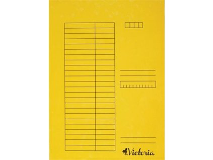 Rýchloviazač, kartón, A4, VICTORIA OFFICE, žltý